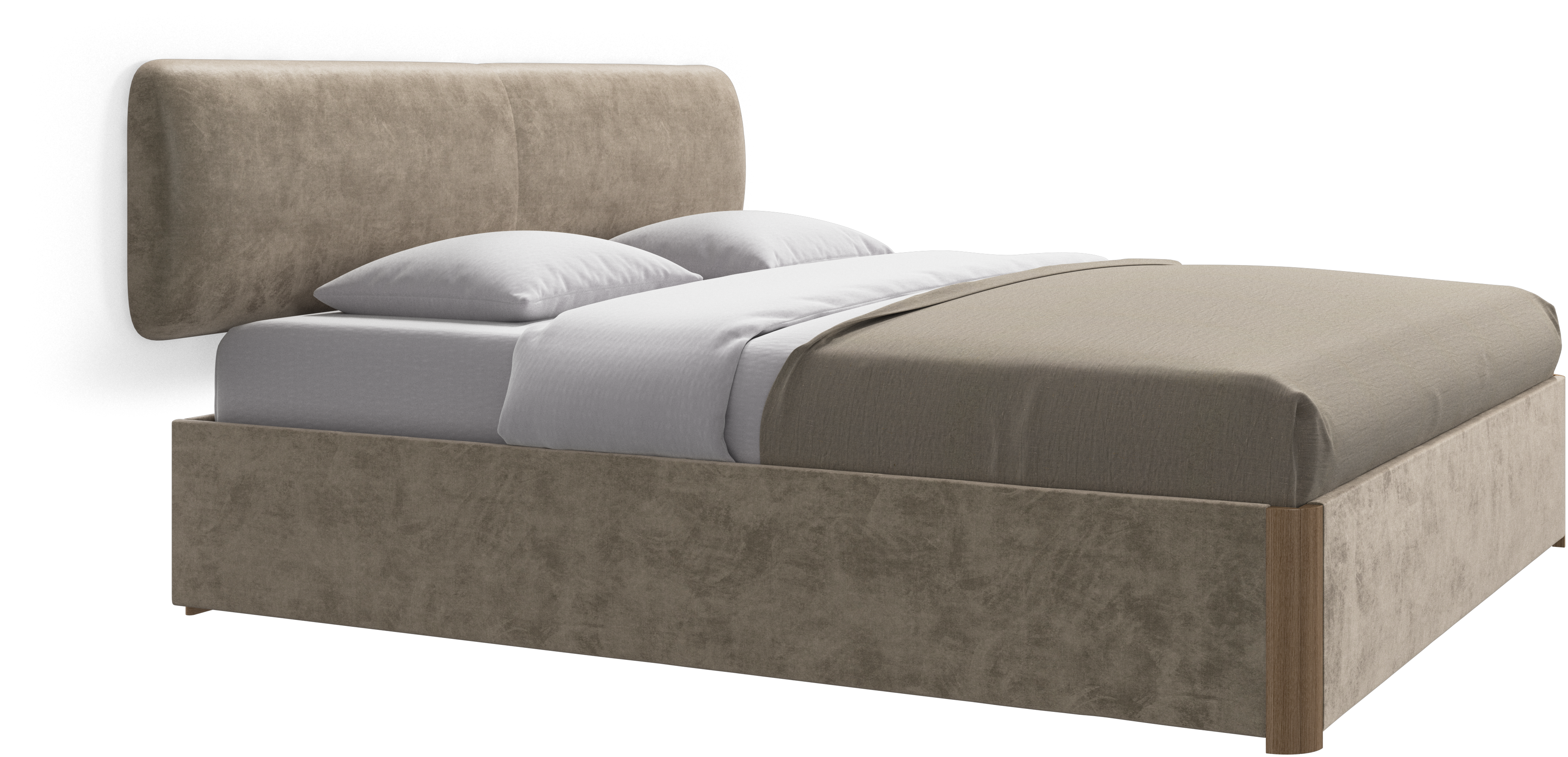 【ヘッドボード】BoConcept ボーコンセプト ベッド ダブル ライトグレー ヘッドボード】BoConcept ボーコンセプト ベッド ダブル ライトグレー